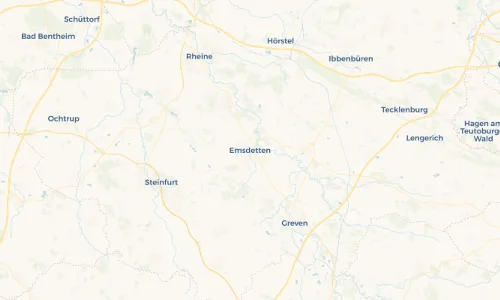 Regenradar Vorschaubild - Aktuelle Niederschläge in Emsdetten und Umgebung