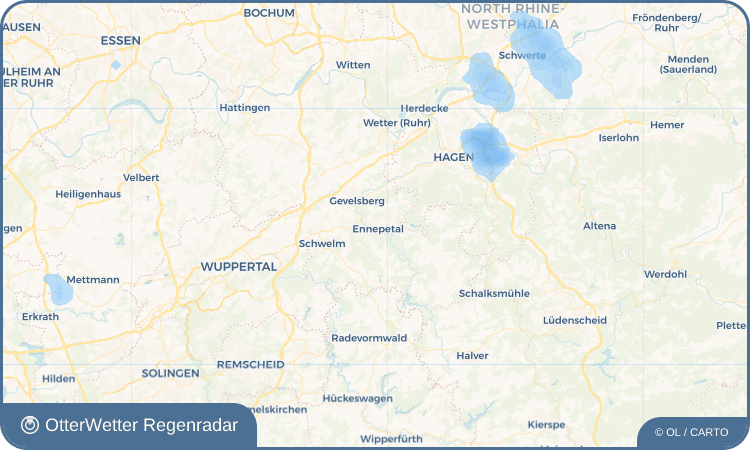 OtterWetter Regenradar-Widget Ennepetal