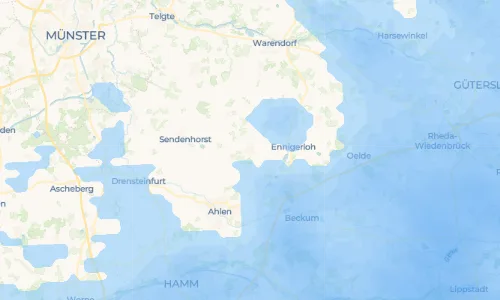 Regenradar Vorschaubild - Aktuelle Niederschläge in Enniger und Umgebung