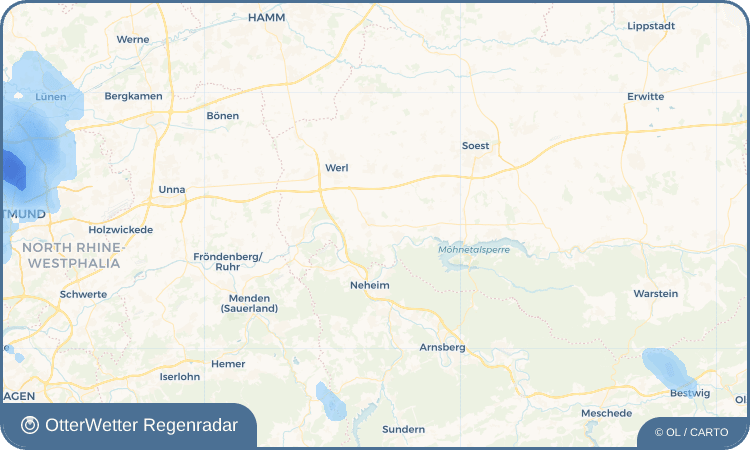 OtterWetter Regenradar-Widget Ense