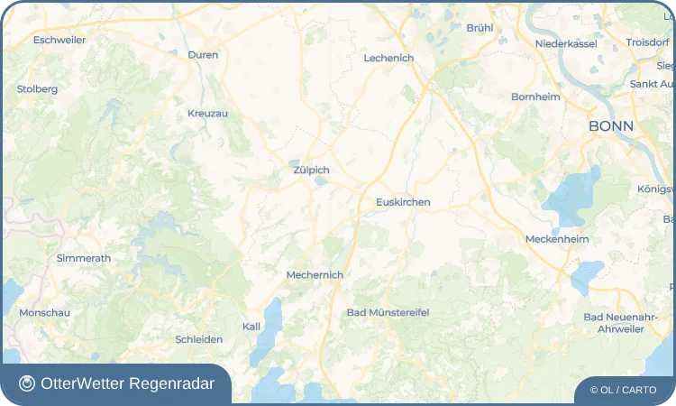 Wetter-Widget-Vorschau mit Vorhersagedaten für Enzen