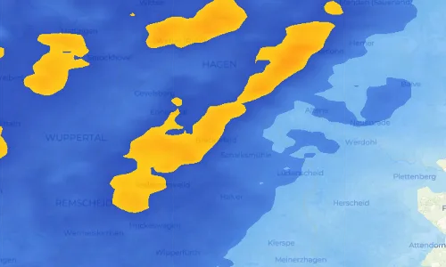 Regenradar Epscheid: aktuelle Niederschläge in Epscheid und Umgebung, Stand 23. Oktober 2026 um 14:20 Uhr