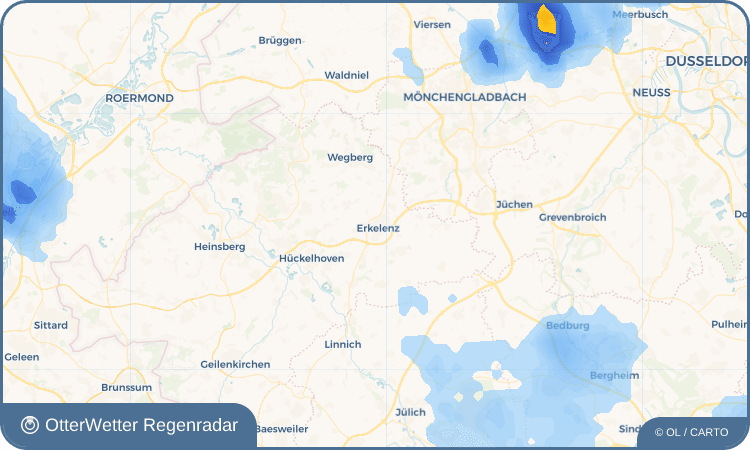 OtterWetter Regenradar-Widget Erkelenz