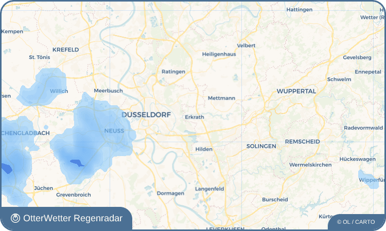 Widget-Vorschau für Erkrath Wetter-Widget-Vorschau mit Vorhersagedaten für Erkrath