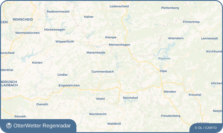 OtterWetter Regenradar-Widget Erlenhagen