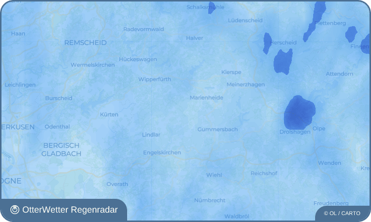 OtterWetter Regenradar-Widget Erlinghagen
