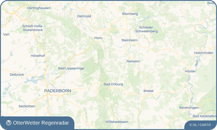 Wetter-Widget-Vorschau mit Vorhersagedaten für Erpentrup