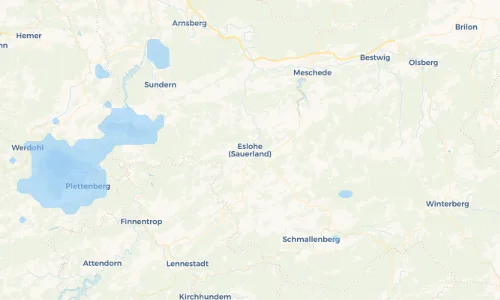 Regenradar Vorschaubild - Aktuelle Niederschläge in Eslohe (Sauerland) und Umgebung