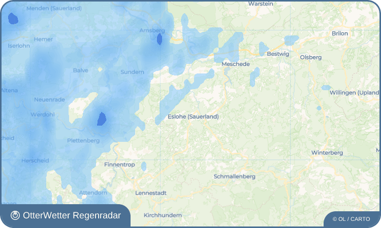 OtterWetter Regenradar-Widget Eslohe (Sauerland)