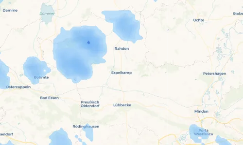 Regenradar Vorschaubild - Aktuelle Niederschläge in Espelkamp und Umgebung
