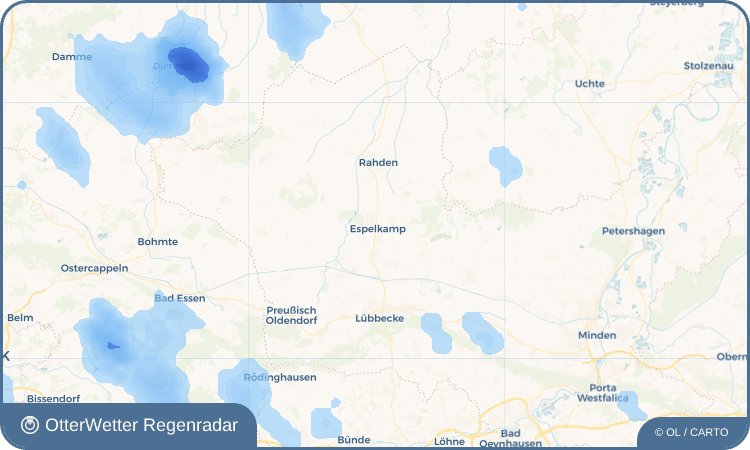 OtterWetter Regenradar-Widget Espelkamp