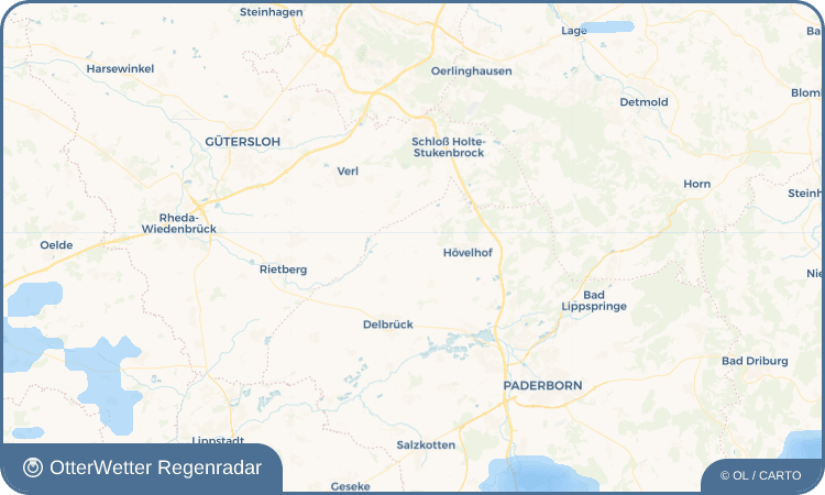 OtterWetter Regenradar-Widget Espeln