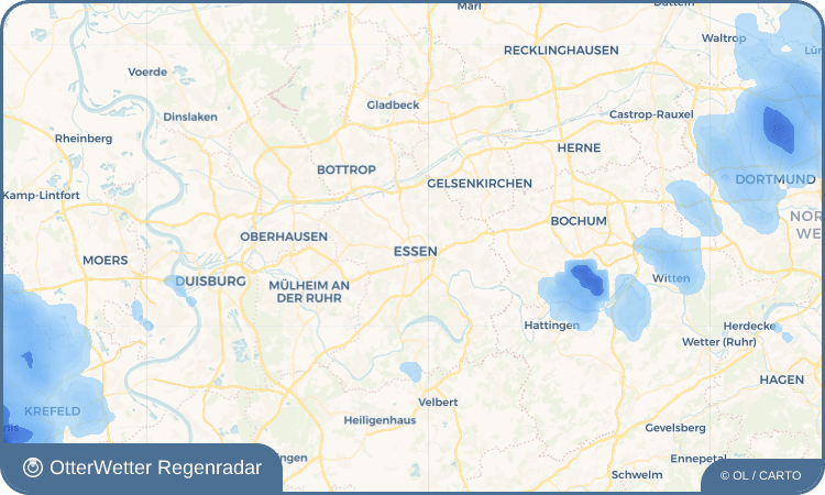 OtterWetter Regenradar-Widget Essen