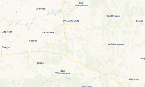 Regenradar Vorschaubild - Aktuelle Niederschläge in Etteln und Umgebung