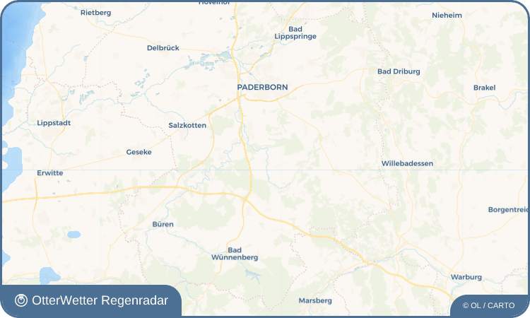 OtterWetter Regenradar-Widget Etteln