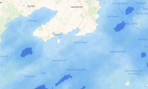 Regenradar Vorschaubild - Aktuelle Niederschläge in Euenheim und Umgebung