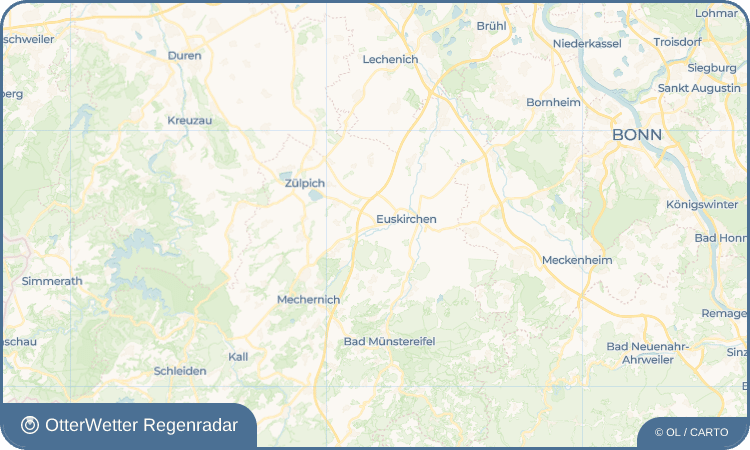 OtterWetter Regenradar-Widget Euenheim