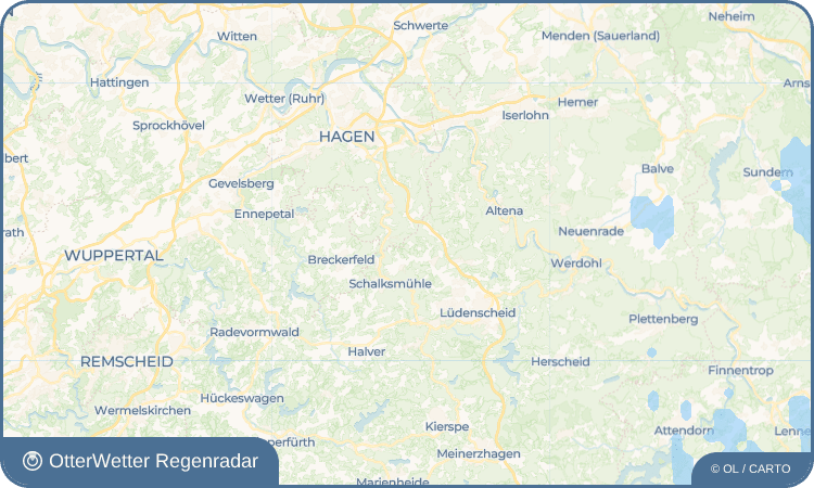 OtterWetter Regenradar-Widget Everinghausen
