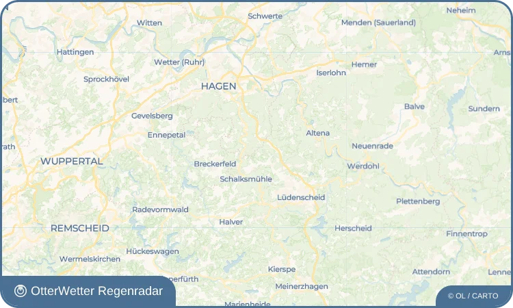Widget-Vorschau für Everinghausen Wetter-Widget-Vorschau mit Vorhersagedaten für Everinghausen