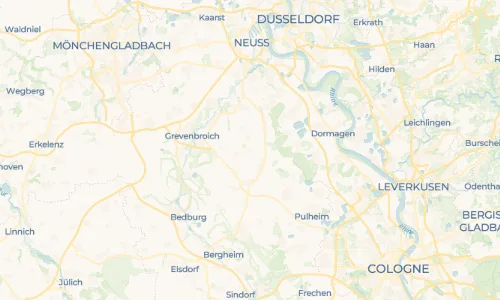 Regenradar Vorschaubild - Aktuelle Niederschläge in Evinghoven und Umgebung