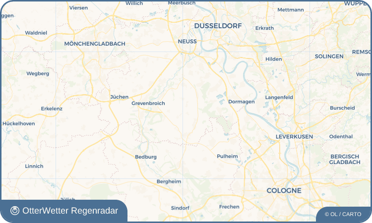 OtterWetter Regenradar-Widget Evinghoven