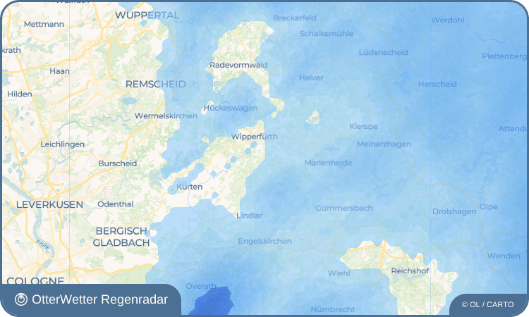 OtterWetter Regenradar-Widget Fähnrichsstüttem