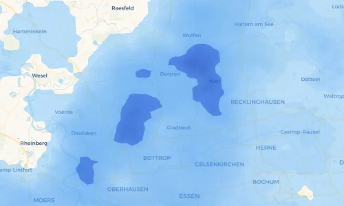 Regenradar Vorschaubild - Aktuelle Niederschläge in Feldhausen und Umgebung
