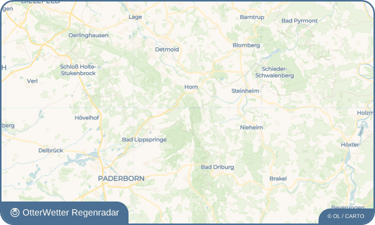 OtterWetter Regenradar-Widget Feldrom