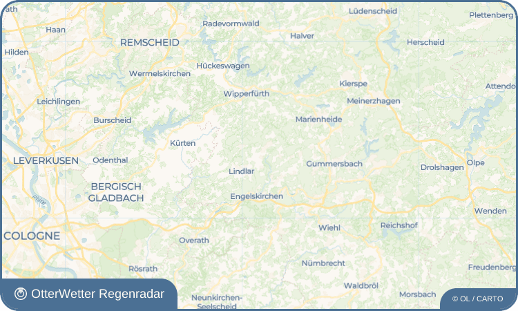 OtterWetter Regenradar-Widget Fenke
