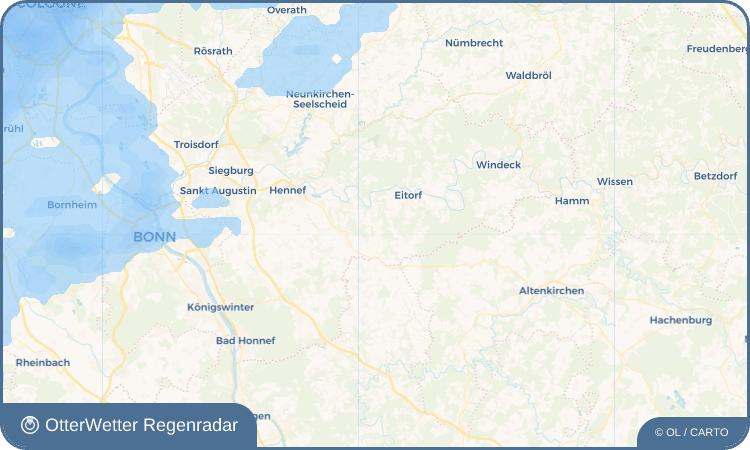 OtterWetter Regenradar-Widget Fernegierscheid