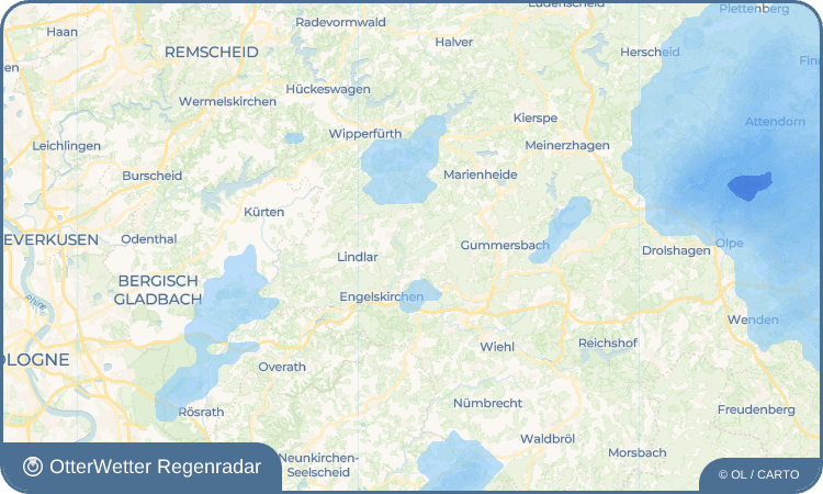 OtterWetter Regenradar-Widget Flaberg