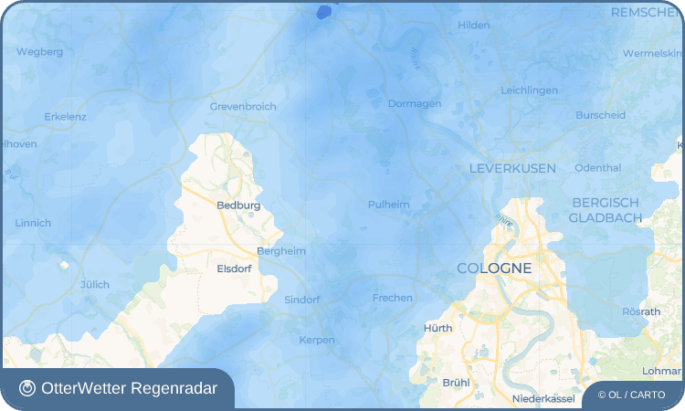 OtterWetter Regenradar-Widget Fliesteden
