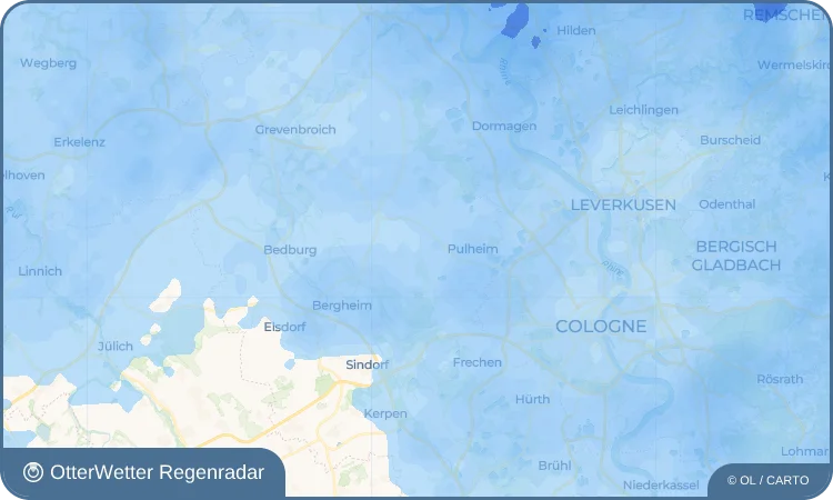 Wetter-Widget-Vorschau mit Vorhersagedaten für Fliesteden