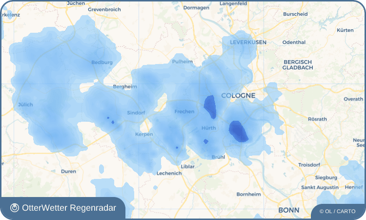 OtterWetter Regenradar-Widget Frechen