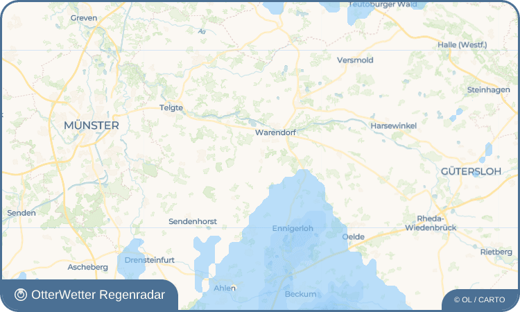 OtterWetter Regenradar-Widget Freckenhorst