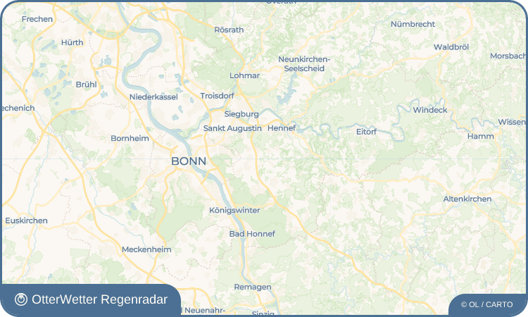 OtterWetter Regenradar-Widget Freckwinkel