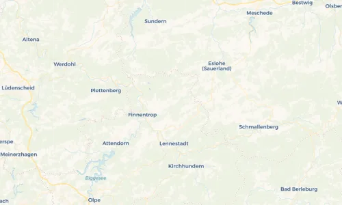 Regenradar-Vorschau: aktuelle Niederschläge in Fretter und Umgebung