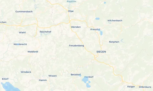 Regenradar Vorschaubild - Aktuelle Niederschläge in Freudenberg und Umgebung