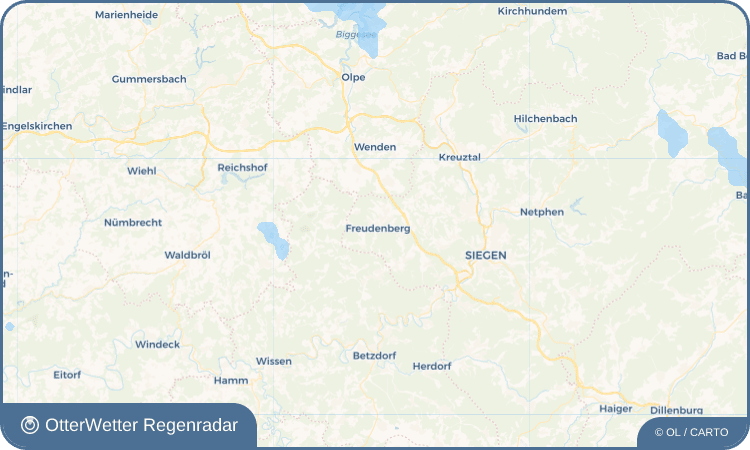 OtterWetter Regenradar-Widget Freudenberg