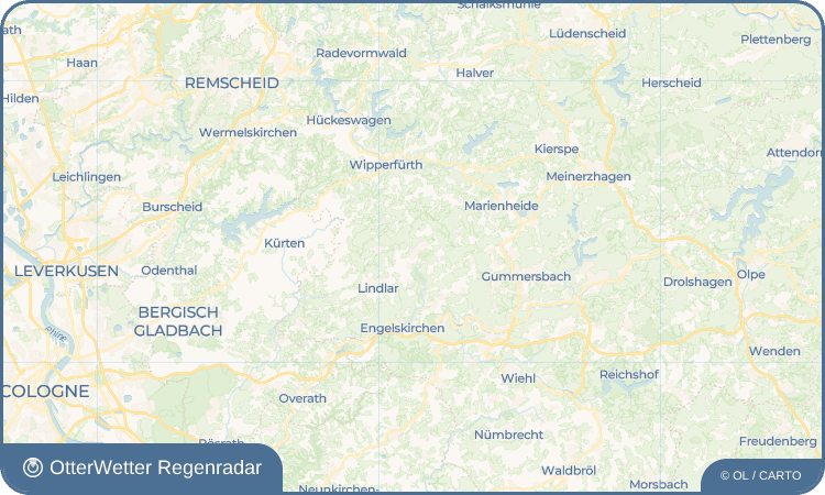 OtterWetter Regenradar-Widget Frielingsdorf