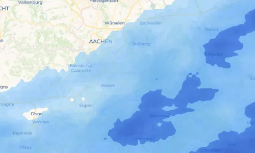 Regenradar Vorschaubild - Aktuelle Niederschläge in Friesenrath und Umgebung