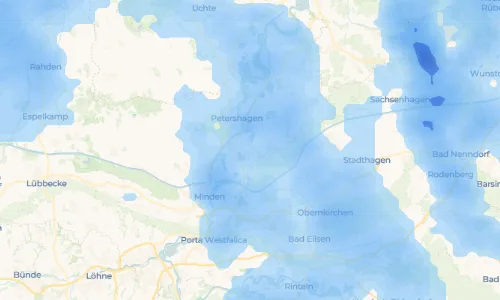 Regenradar Vorschaubild - Aktuelle Niederschläge in Frille und Umgebung