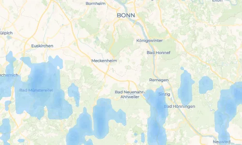 Regenradar Vorschaubild - Aktuelle Niederschläge in Fritzdorf und Umgebung