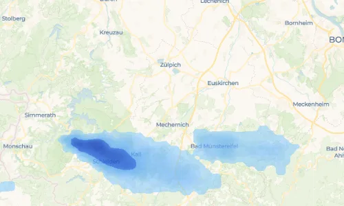 Regenradar Vorschaubild - Aktuelle Niederschläge in Gehn und Umgebung