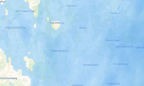 Regenradar Vorschaubild - Aktuelle Niederschläge in Gehrden und Umgebung