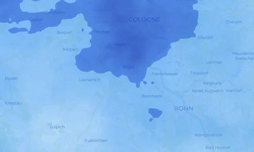 Regenradar Geildorf: aktuelle Niederschläge in Geildorf und Umgebung, Stand 24. Oktober 2026 um 5:45 Uhr