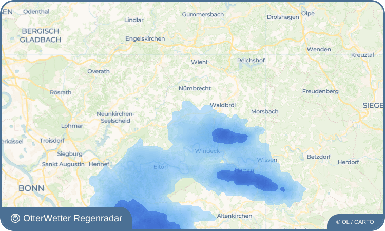 OtterWetter Regenradar-Widget Geilenkausen