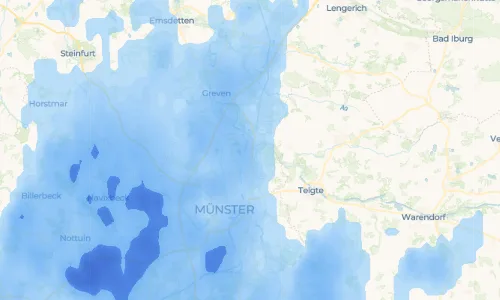 Regenradar-Vorschau: aktuelle Niederschläge in Gelmer und Umgebung