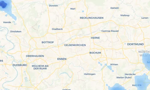 Regenradar Vorschaubild - Aktuelle Niederschläge in Gelsenkirchen und Umgebung