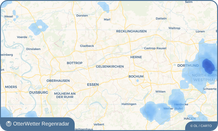 OtterWetter Regenradar-Widget Gelsenkirchen
